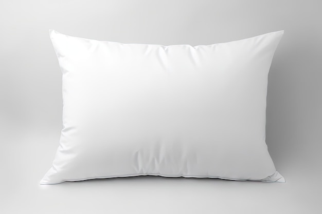 Foto fundo branco com travesseiro macio