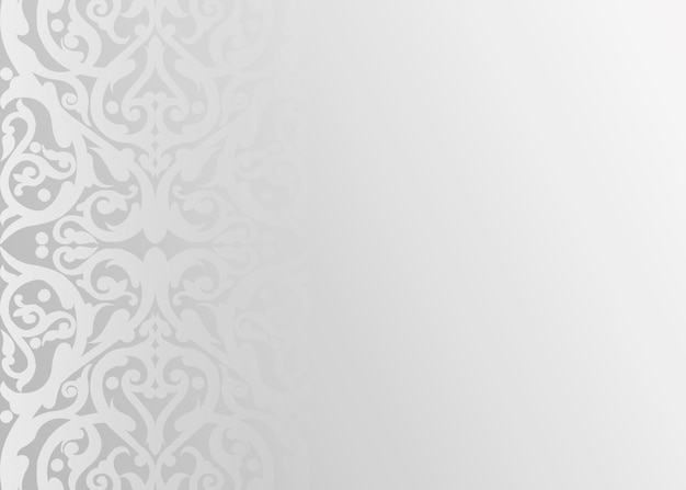 Fundo branco com um padrão cinza e uma foto de fundo branco abstrato islâmica