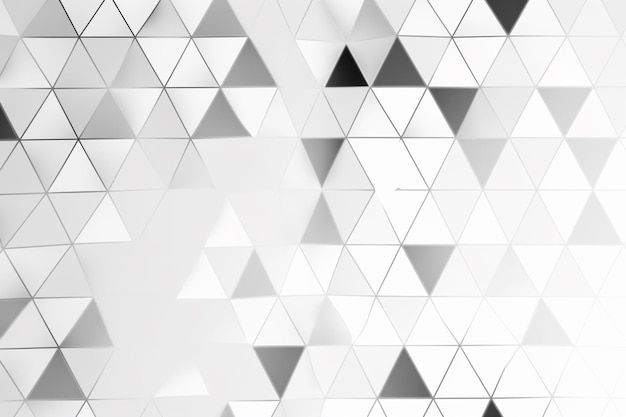 Fundo branco com um padrão geométrico de triângulos papel de parede IA generativa