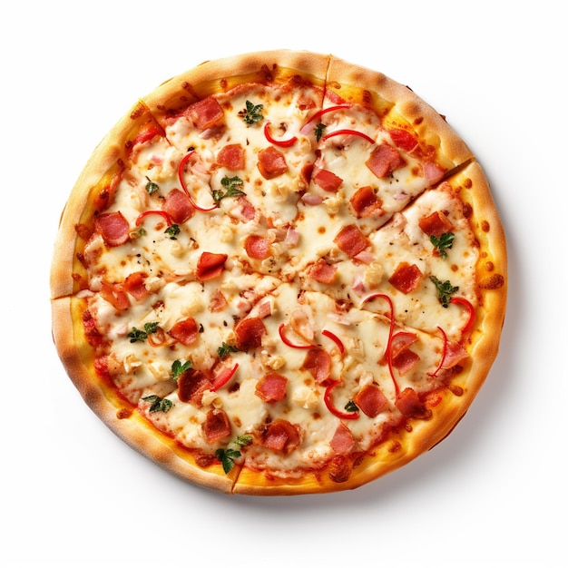 fundo branco de pizza
