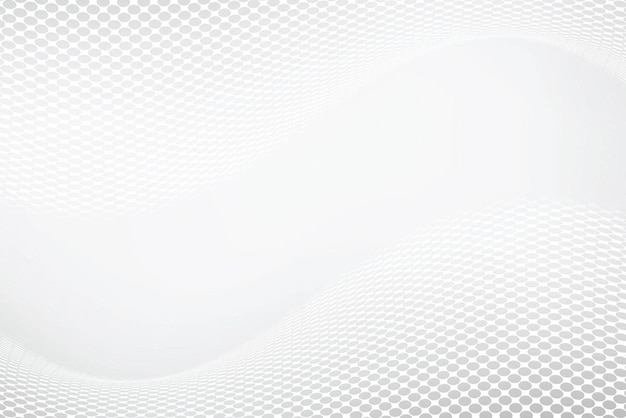 Fundo branco e elegante Design de pano de fundo pontilhado ondulado abstrato de meio-tom Ilustração vetorial moderna