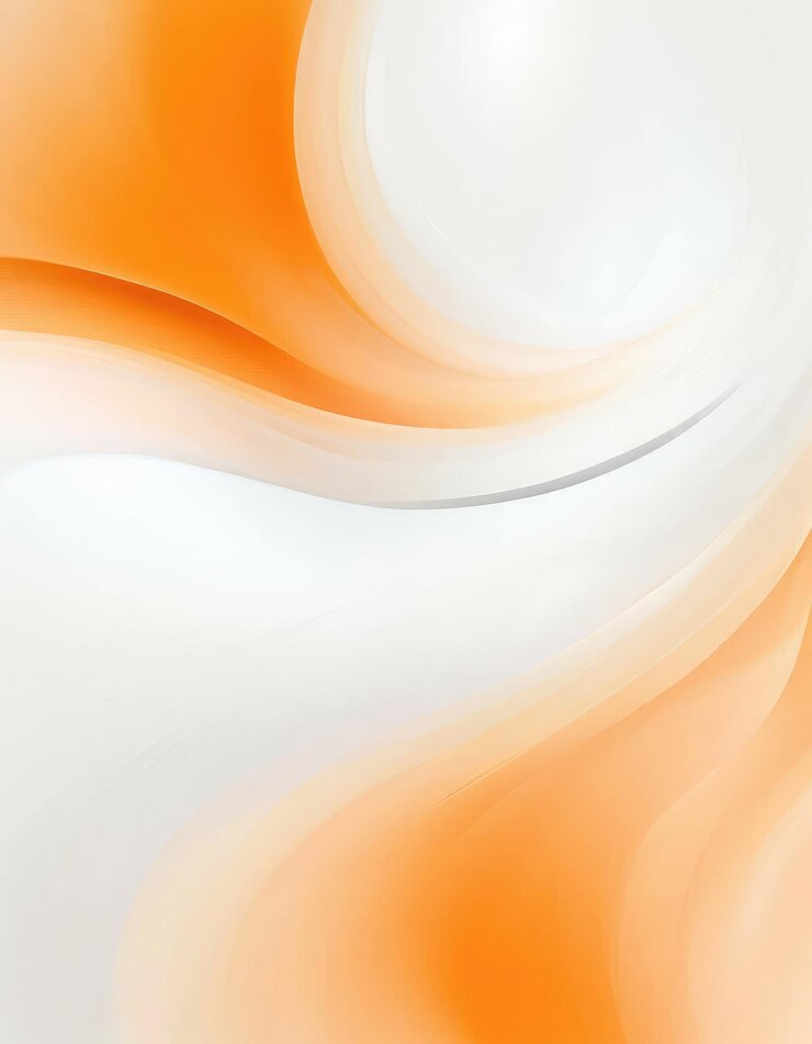 fundo branco e laranja pálido