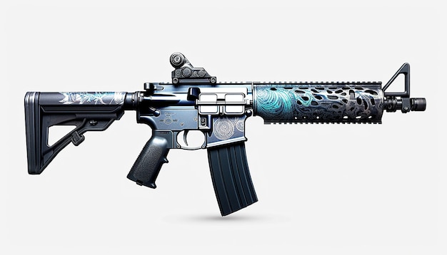 Fundo branco M4A1