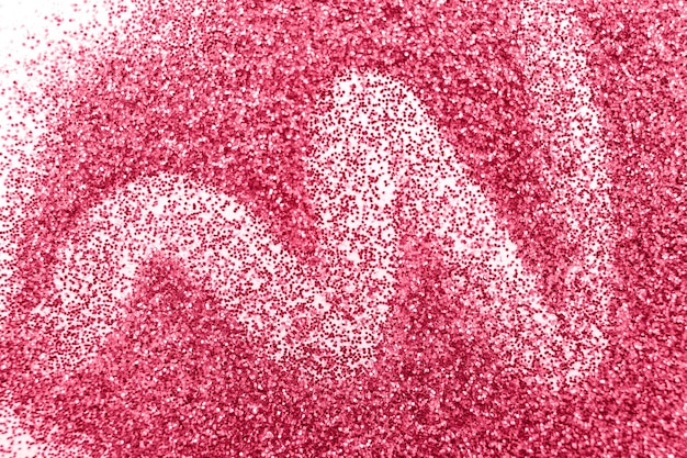 Fundo brilhante de lantejoulas vermelhas isoladas em um fundo branco fechado Textura festiva Sparkle