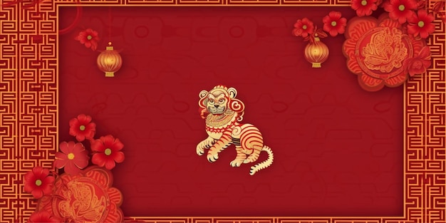 fundo chinês com espaço de cópia
