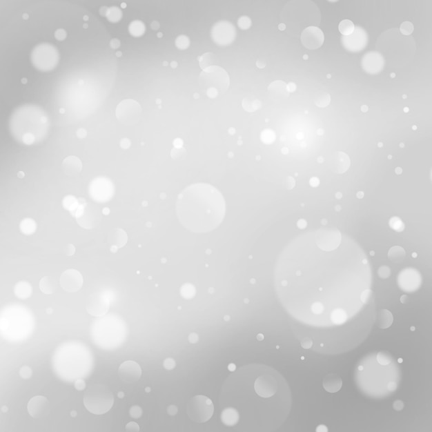 Fundo cinza abstrato com partículas desfocadas