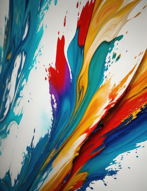 Fundo colorido abstrato de arte fluida