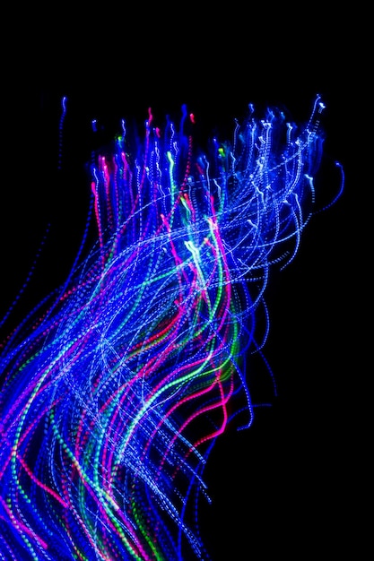 Fundo colorido abstrato do efeito de iluminação