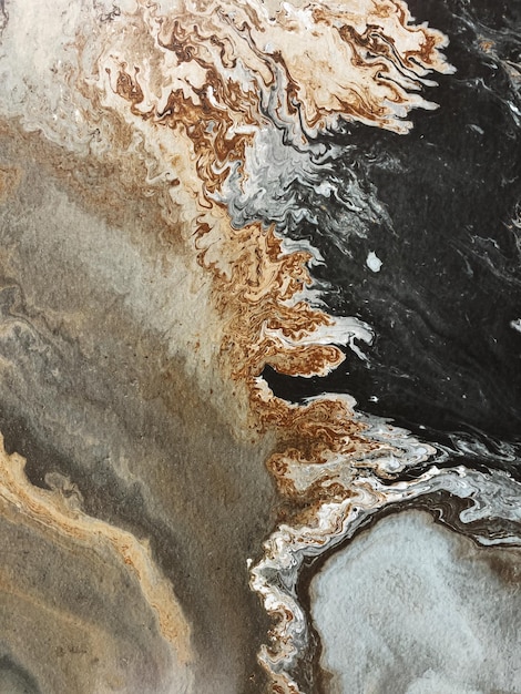 Fundo colorido abstrato Misturando pinturas de tinta de álcool Arte moderna Pintar textura de mármore