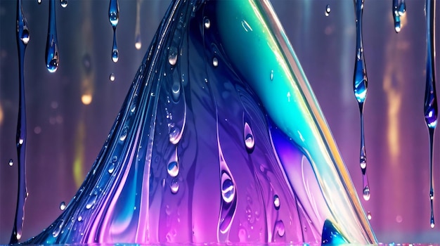 Fundo colorido da gota de chuva