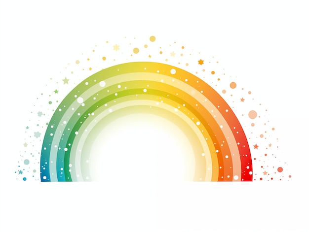 Fundo colorido do arco-íris brilho estrelas efeito cartão cartaz banner design