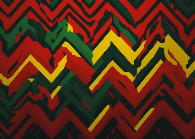 Fundo colorido em zigzag