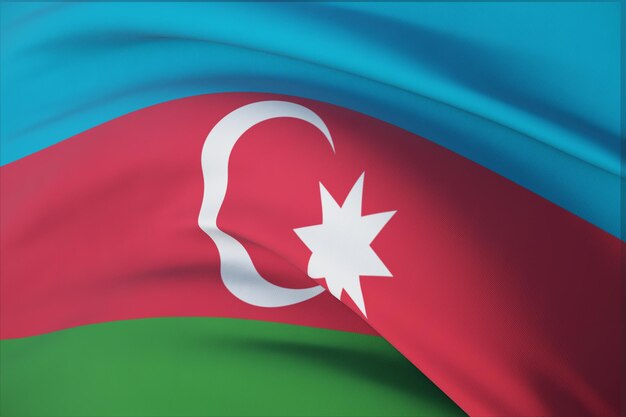 Fundo com bandeira do Azerbaijão