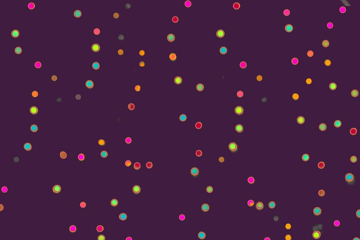Foto fundo com bokeh natural e luzes multicoloridas