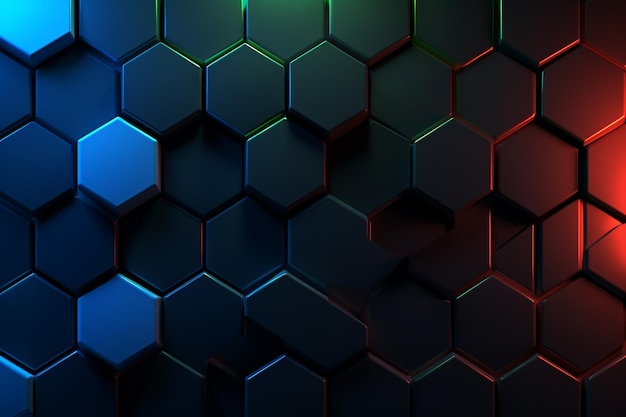 Foto fundo com formas e cores hexagonais