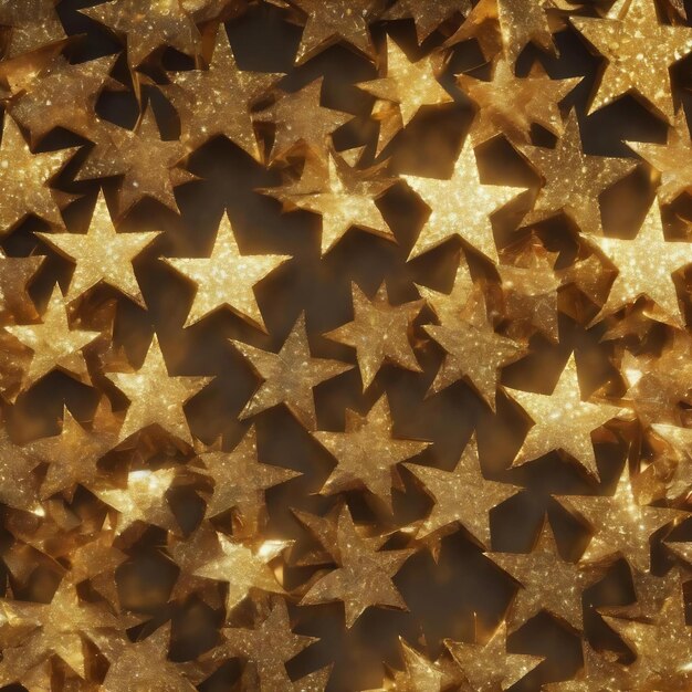 Foto fundo com padrão de estrela dourada cintilante