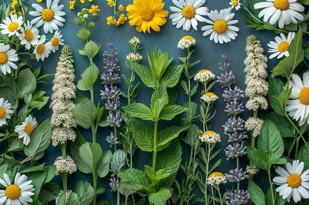 Fundo com plantas exóticas