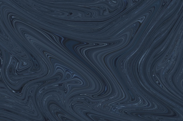 Fundo com textura de tinta de marmorizado azul escuro arte fluida