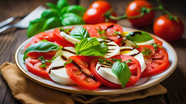 Fundo comida italiana saudável vibrante