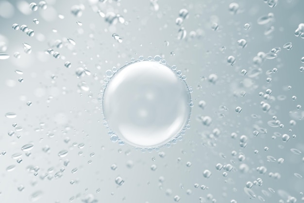 Foto fundo cosmético da molécula de água do hidratante