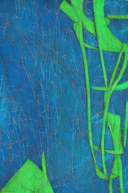 Fundo criativo abstratopapel de paredecor verde azul
