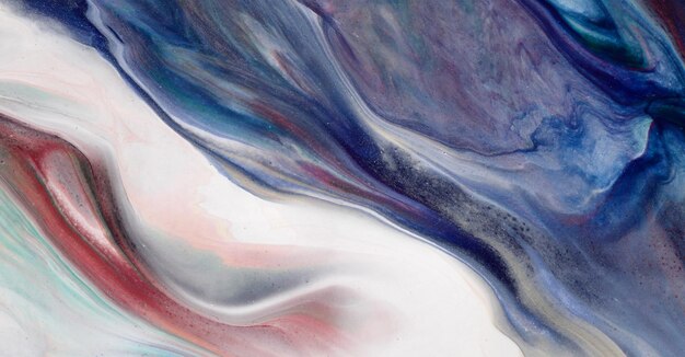 fundo criativo de textura de marmoreio colorido com ondas abstratas, estilo de arte líquido pintado com óleo