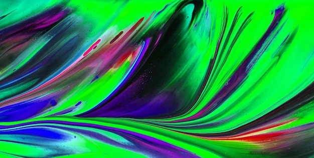 fundo criativo de textura de marmoreio colorido com ondas abstratas, estilo de arte líquido pintado com óleo