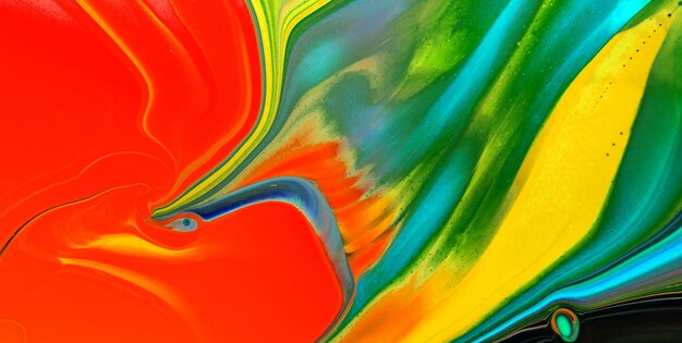 fundo criativo de textura de marmoreio colorido com ondas abstratas, estilo de arte líquido pintado com óleo