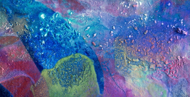 fundo criativo de textura marmorizada colorida com estilo de arte líquida de ondas abstratas pintado com óleo