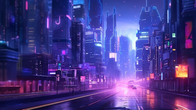 fundo cyberpunk