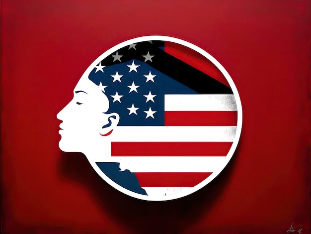 Foto fundo da bandeira dos estados unidos fundo da américa