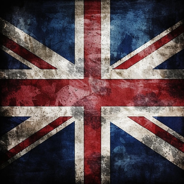 Fundo da bandeira Grunge Union Jack