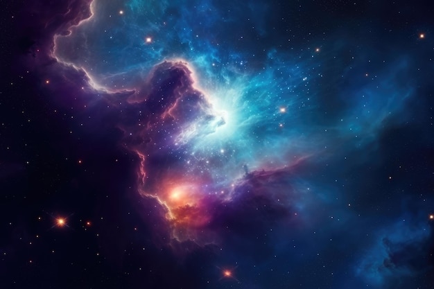 Fundo da galáxia da nebulosa do espaço