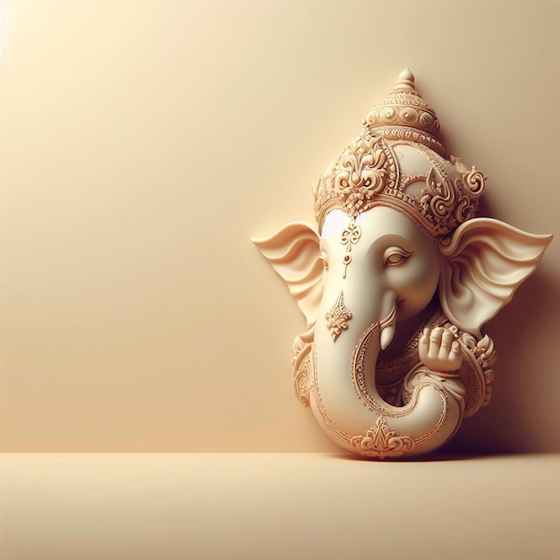 Foto fundo da imagem da cabeça do senhor ganesh