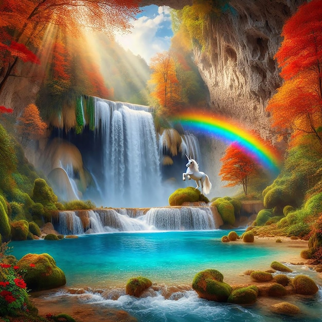 Fundo da imagem da cachoeira