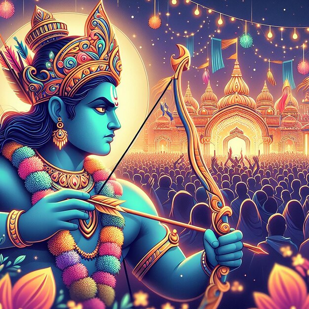 fundo da imagem de Ram Navami