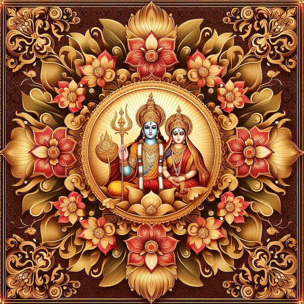 fundo da imagem de Ram Navami