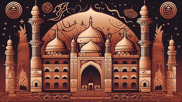 fundo da mesquita eid mubarak eid ul adha