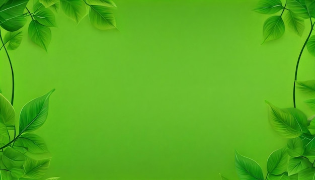 fundo da natureza com folhas verdes