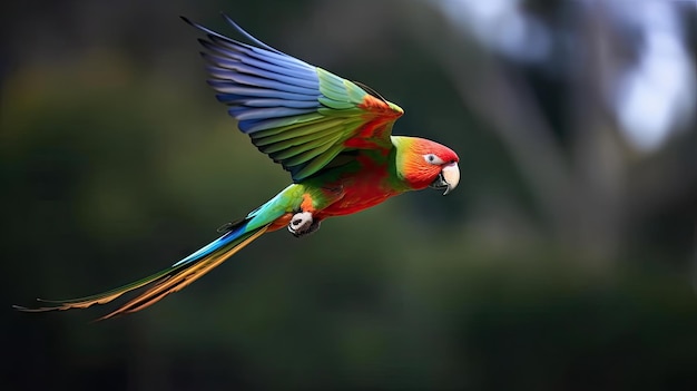Fundo da natureza do pássaro papagaio