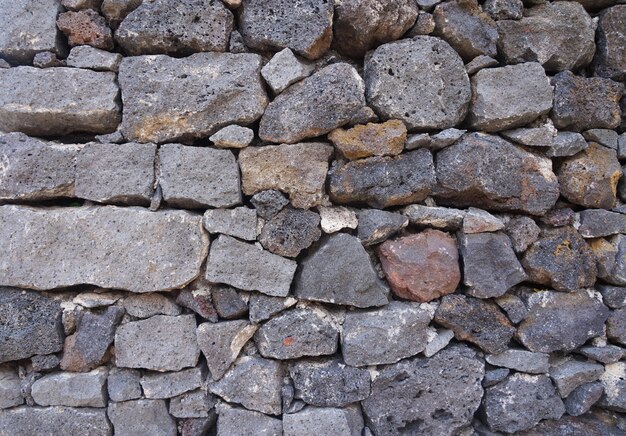 Fundo da parede de rocha. Textura da parede de pedra