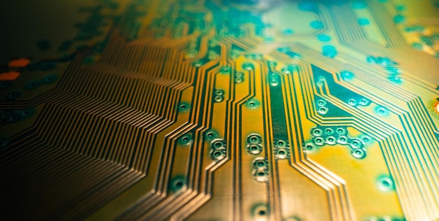 Fundo da placa de circuito textura da placa de circuito eletrônico tecnologia de computador chip digital electronici