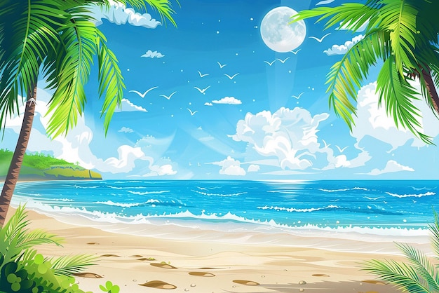 Fundo da Praia de Verão