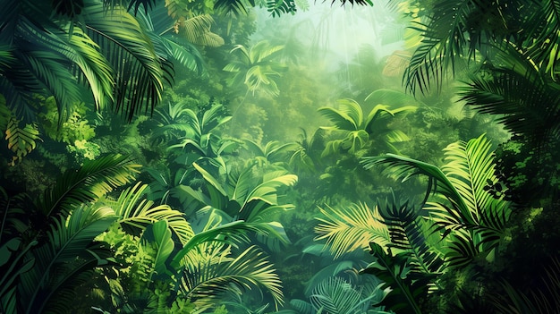Fundo da Selva Tropical