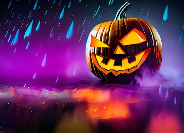 Fundo de abóbora de Halloween