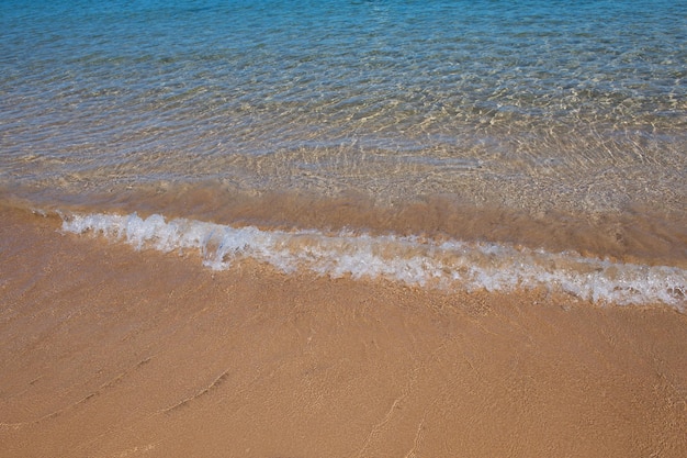 Fundo de água do mar calmo paisagem de água tranquila com superfície calma