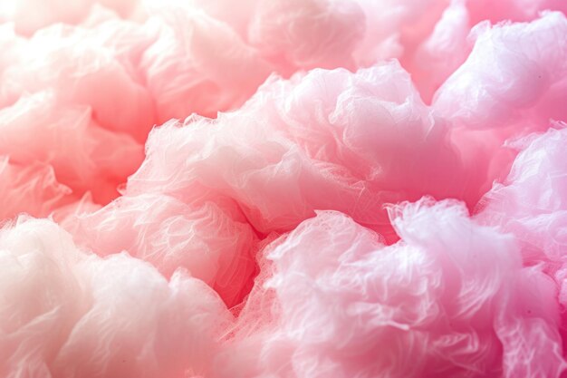 Fundo de algodão doce rosa colorido e fofinho