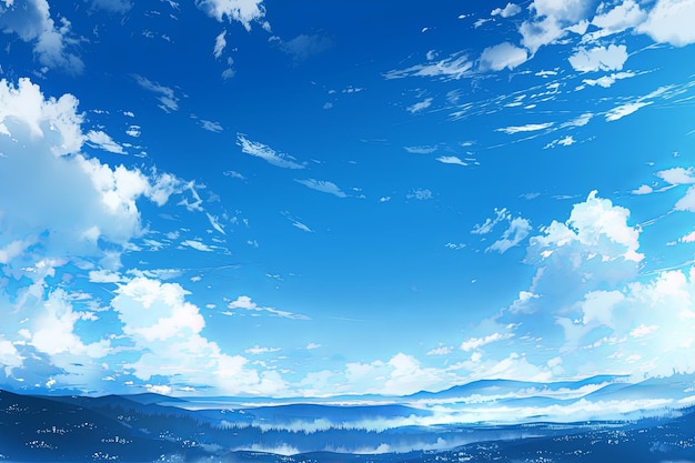 Fundo de Anime Azul