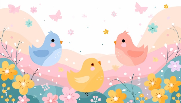 Fundo de anúncio de bebê desenhado à mão
