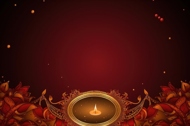 Fundo de apresentação do conceito do dia de Diwali gerado por IA